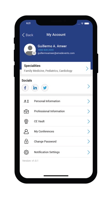 eMedEvents Screenshot