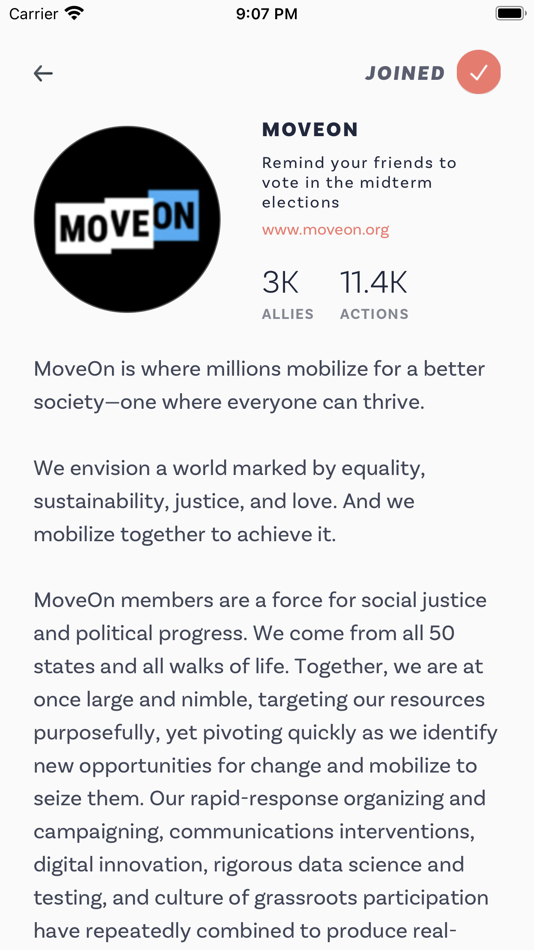 #2. Impactive: Organize Online (iOS) 由: Outvote Inc