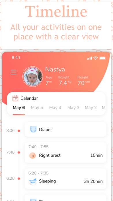 Bambino - Baby care tracker screenshot 4