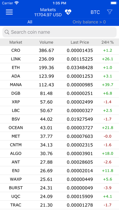 TraderBit for Bittrex Screenshot