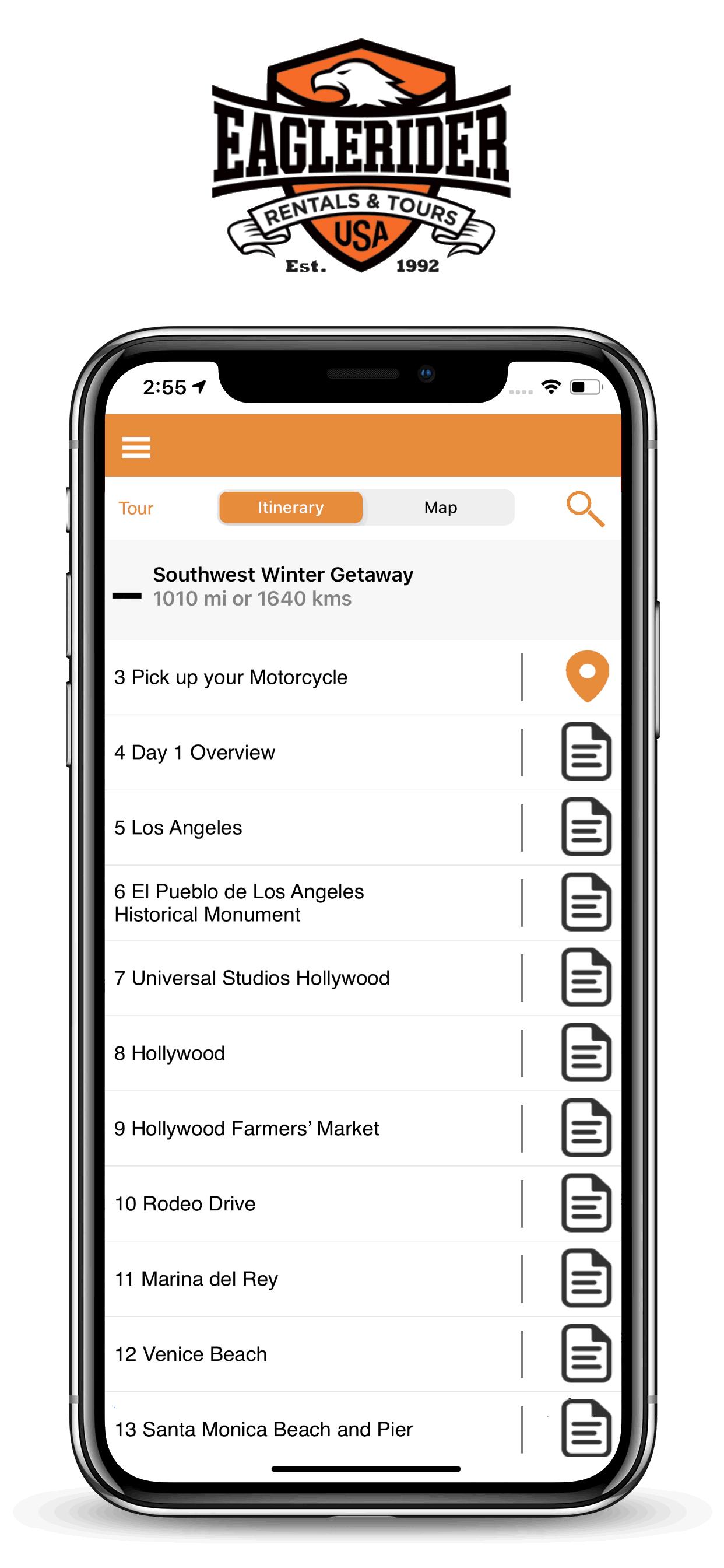EagleRider Mobile Tour Guide