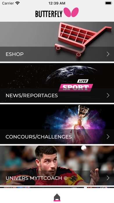 Screenshot #1 pour Butterfly Table Tennis