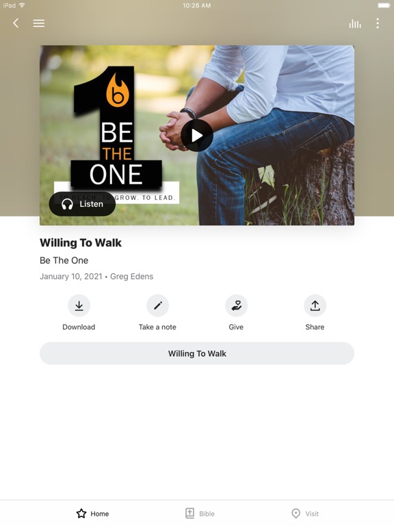 Bright Christian Church iPad screenshot 3 - Education app