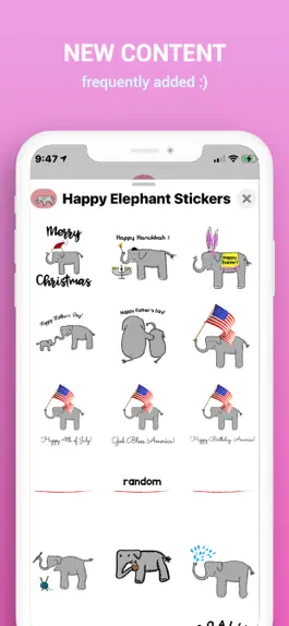 Game screenshot Happy Elephant Stickers hack