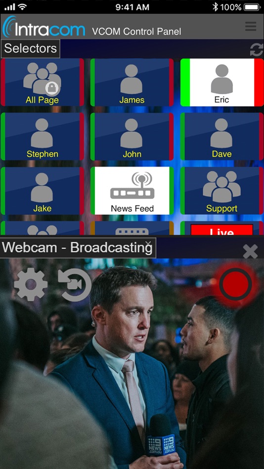 #2. VCOM WebRTC Control Panel (iOS) 由: I.P.C. SYSTEMS, INC.