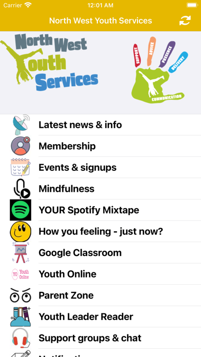 North West Youth Services Screenshot