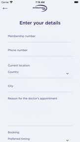 Self-Service TeleConsultation screenshot