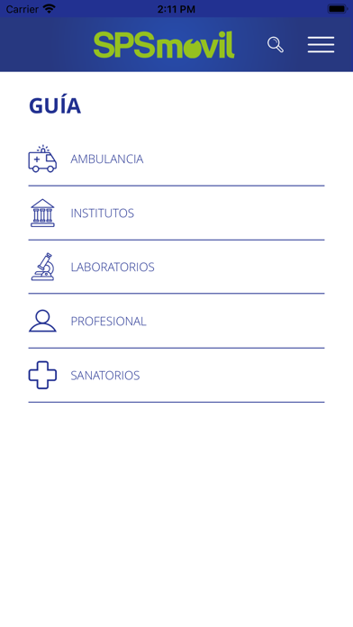 SPS Móvil Screenshot