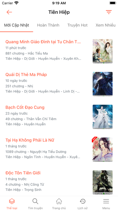 Screenshot #2 pour Truyện Full - Online - Offline