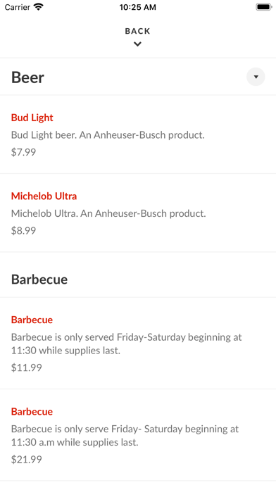 Pepper Tree Steaks & Wines Screenshot