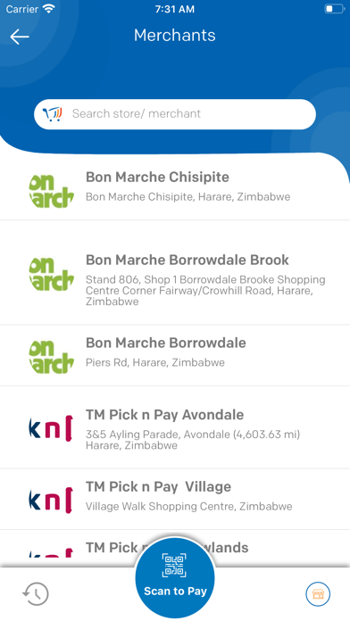 EFTPay Scan to Pay Screenshot