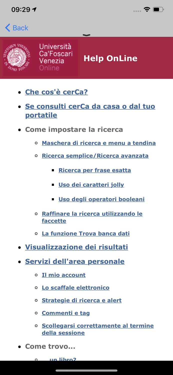 CerCa Foscari Library System