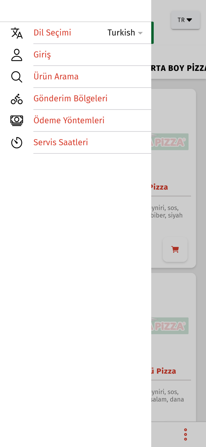 Delta Pizza Sipariş