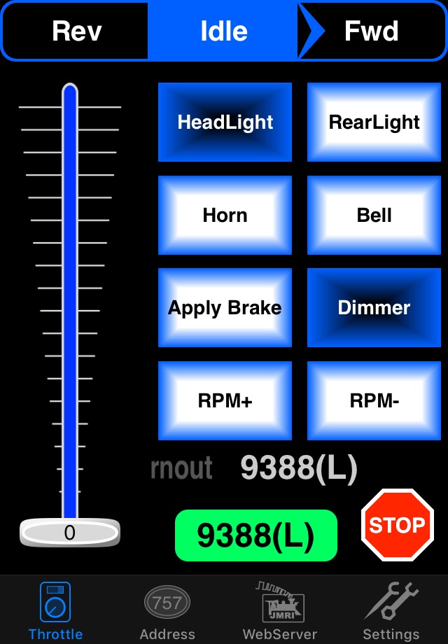 WiThrottle screenshot