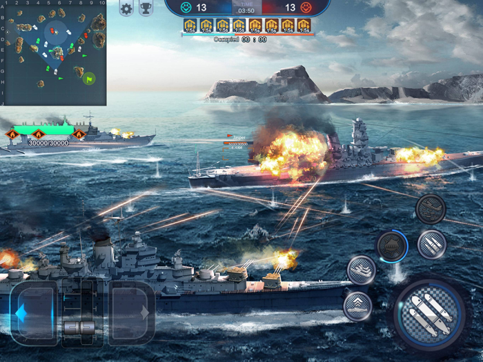 King of Warship 10v10 Battle