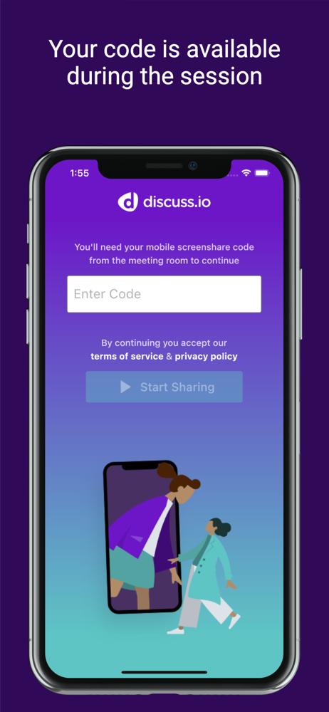 Discuss Mobile Screen Share screenshot 1