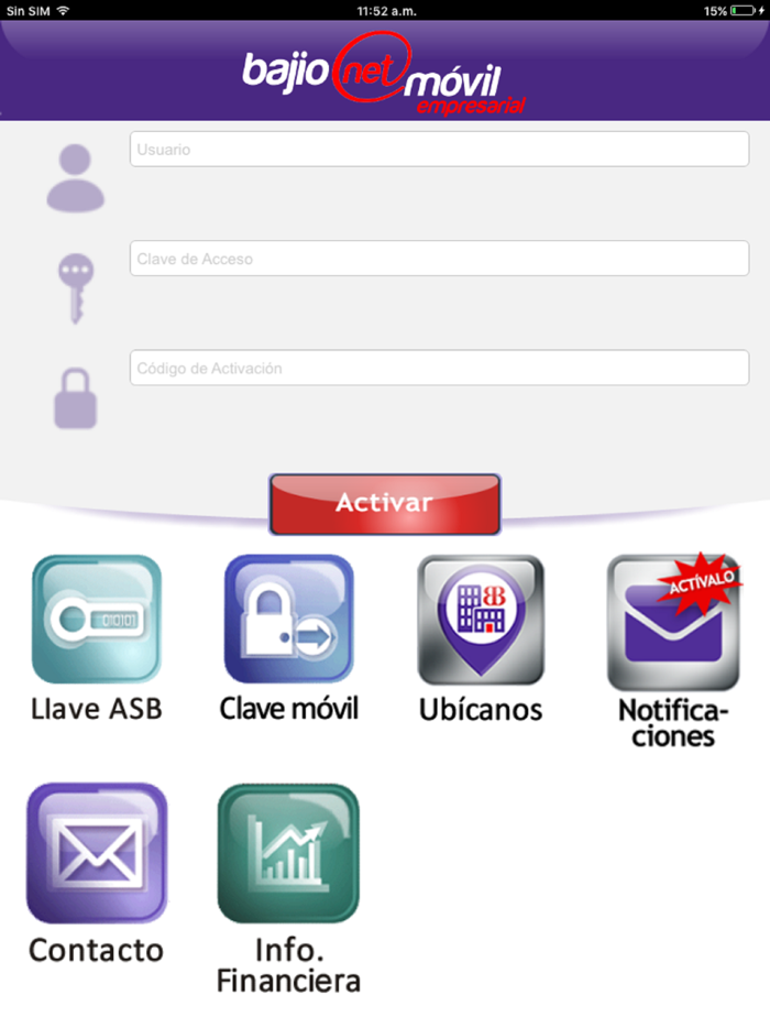 Bajionet Móvil Empresarial