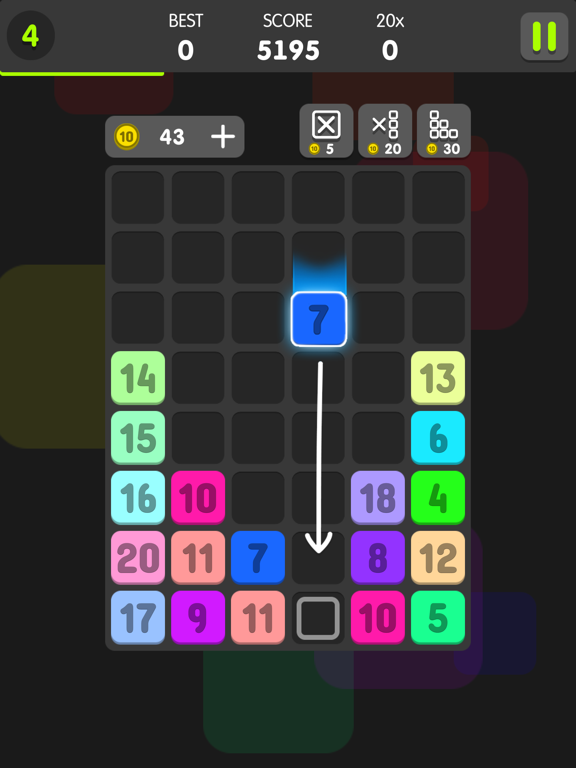 Screenshot #5 pour Drag And Merge Puzzle