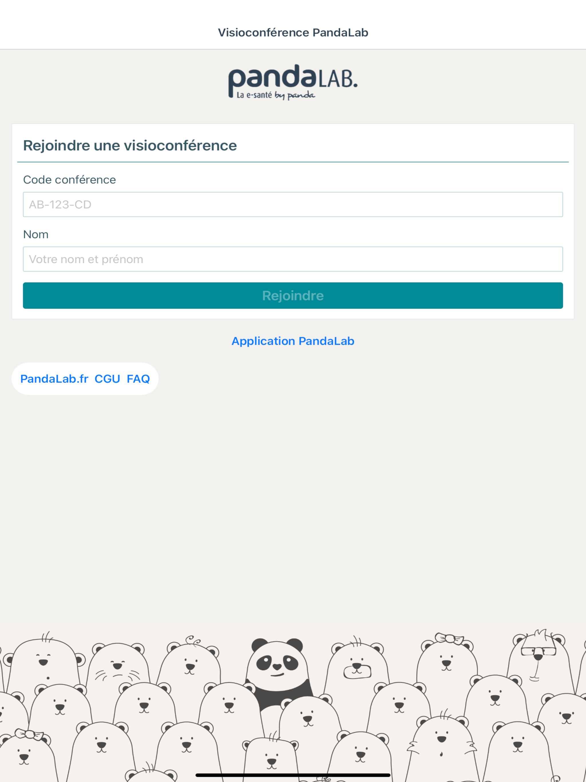 Visioconférence PandaLab