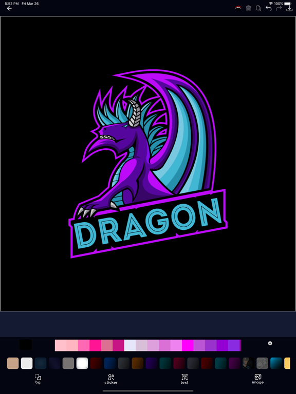 Banner Esport Maker For Gaming iPad screenshot 5 - Graphics & Design app