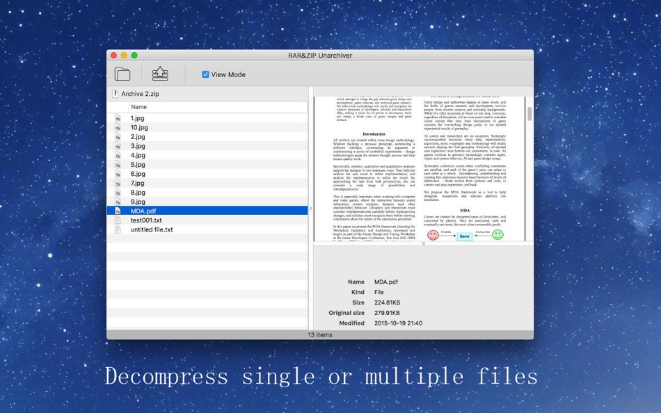 #2. RAR&ZIP Unarchiver 2 (macOS) Podle: 奇鹏 于