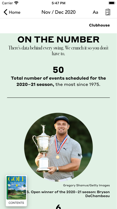 Golf Magazine Screenshot