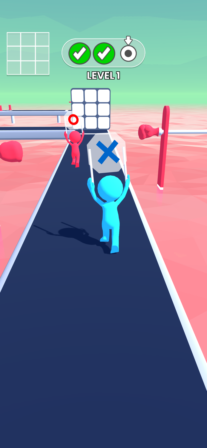 Tic-Tac-Toe Race Stickman Run