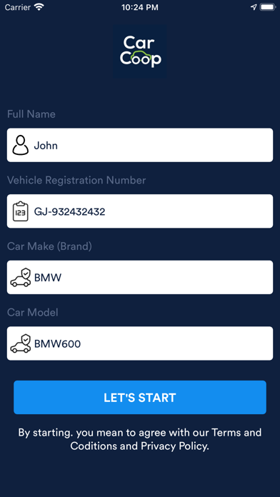 Screenshot #1 pour CarCoop Emergency Assist