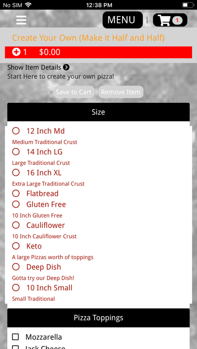 The Pizza Bistro TX iPhone screenshot 8 - Food & Drink app