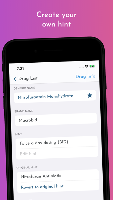 Drug Names Screenshot