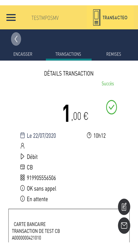 #5. MPOS Transacteo (iOS) Bởi: JDC