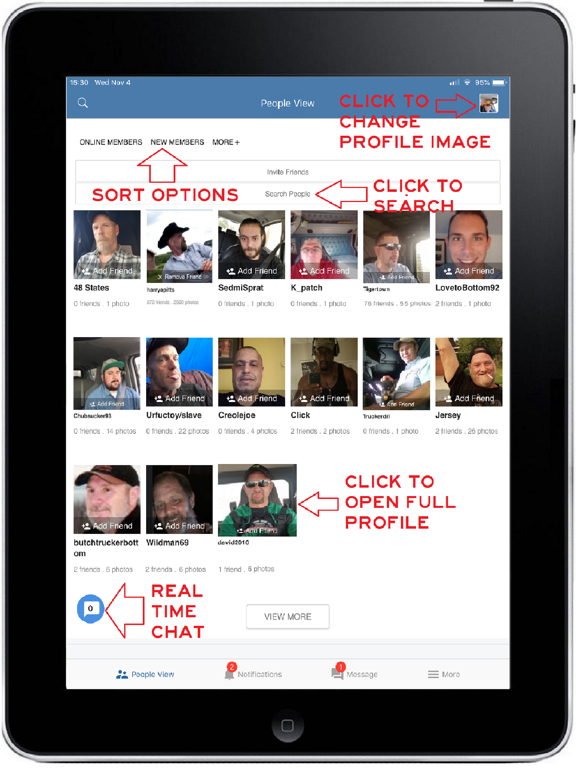 Screenshot #4 pour TruckerSucker gay dating chat