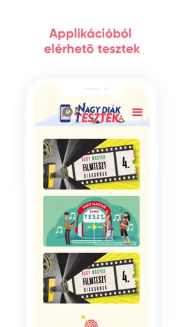 Game screenshot Nagy Diák Tesztek apk
