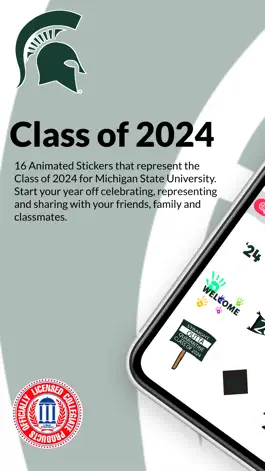 Game screenshot MSU Class of 2024 Stickers mod apk