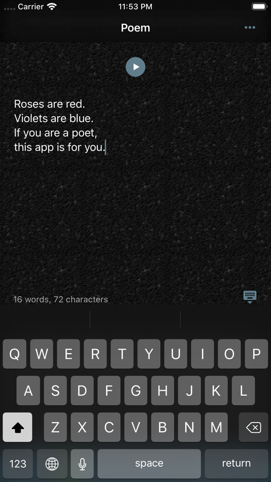 #7. Poet Assistant (iOS) 由: Carmen Alvarez
