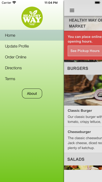 Healthy Way Organic Market Screenshot