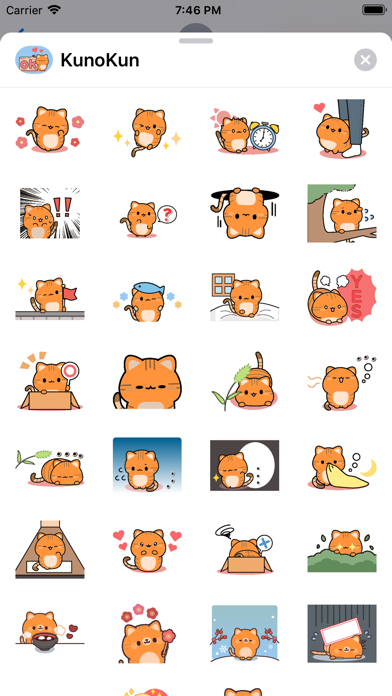 Kuno Kun Stickers for iMessage Screenshot