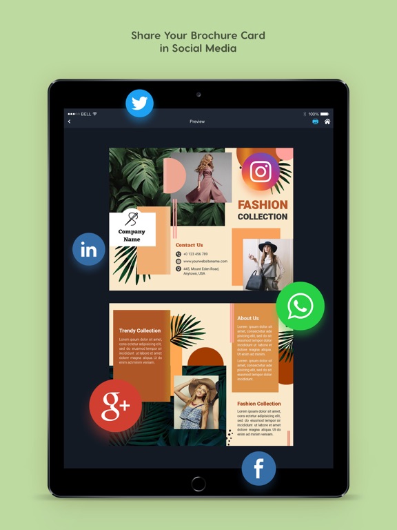 Brochure Maker iPad screenshot 7 - Graphics & Design app
