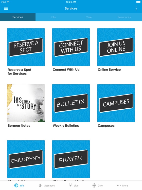 The Bible Chapel iPad screenshot 1 - Lifestyle app