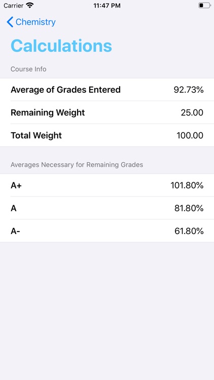 GradeCalc: Calculate My Grades screenshot-4