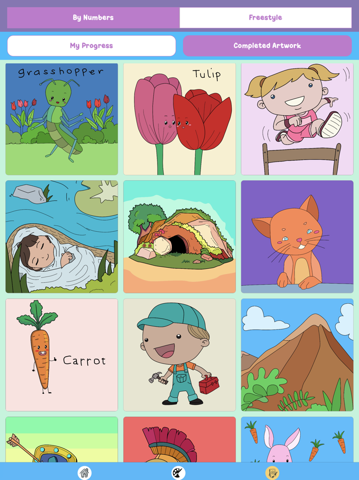 Kids Color By Number - Paint