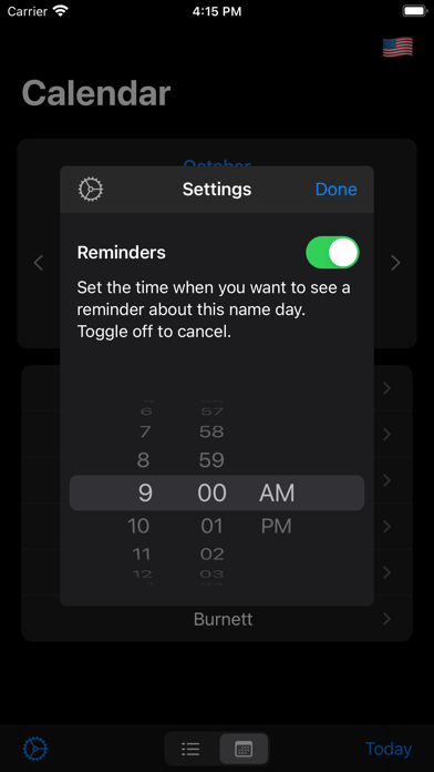 Name-days Screenshot