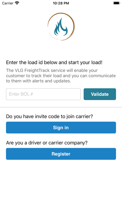 VLG FreightTrack Screenshot