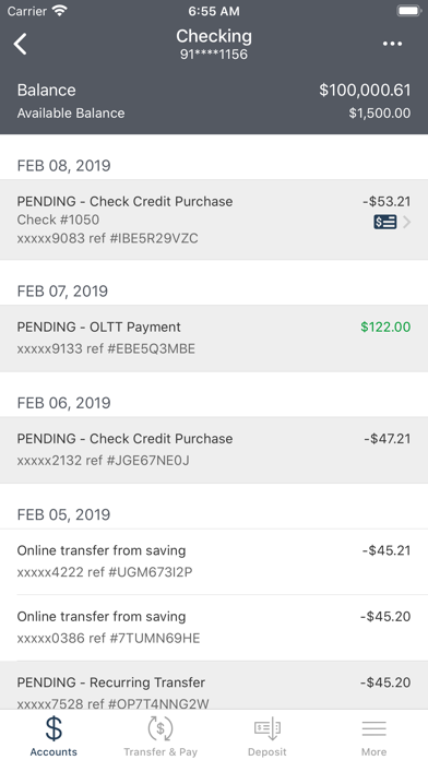 Louviers FCU Screenshot