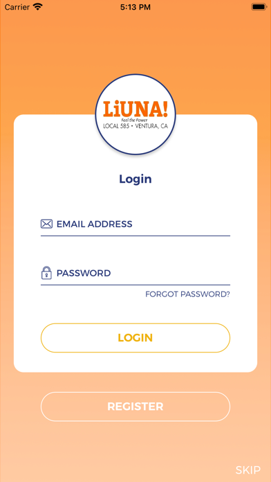 LiUNA 585 Screenshot