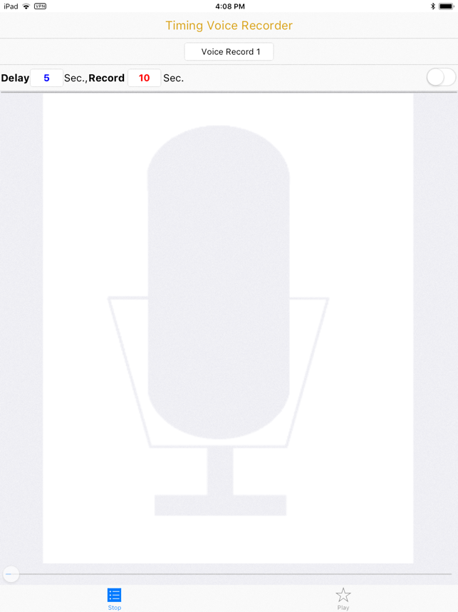 ‎Timing Voice Recorder Screenshot