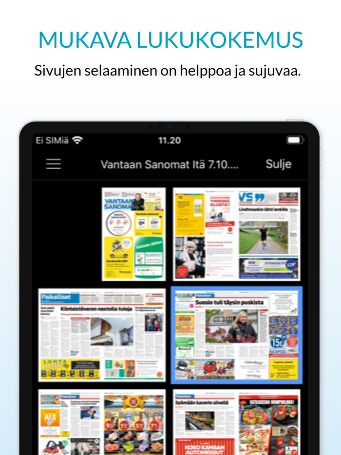 Vantaan Sanomat päivän lehti