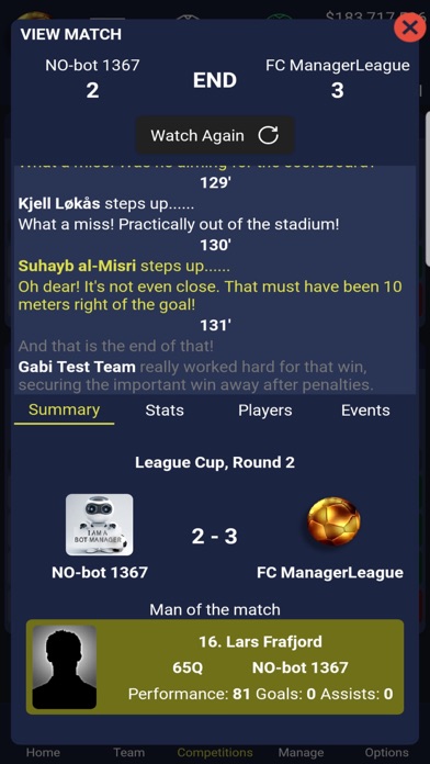 Manager League Football Screenshot