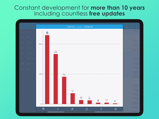 MoneyControl Spending Tracker iPad app afbeelding 3