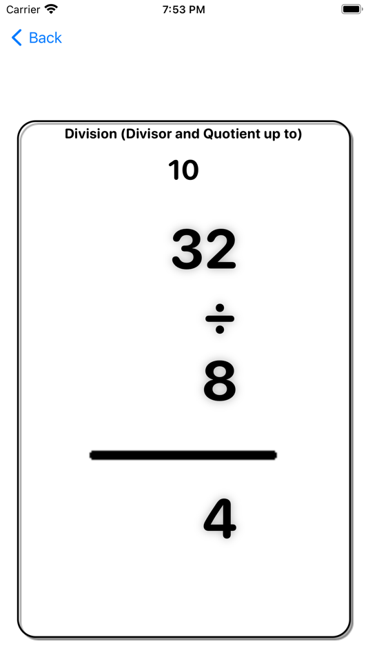 #10. Math Practice Flash Cards (iOS) 由: Easy Simple Smart